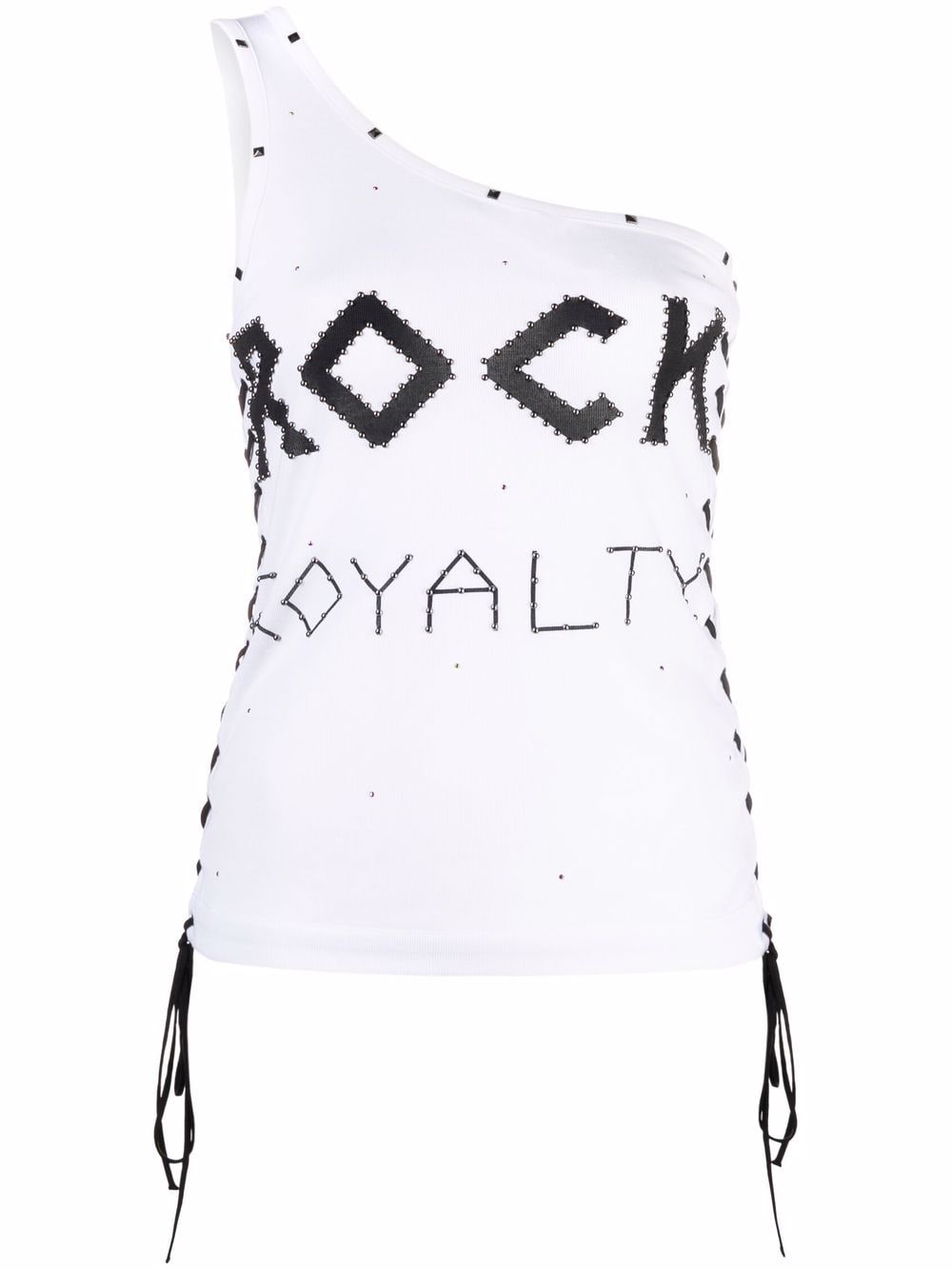 Stella McCartney studded one-shoulder vest top - White von Stella McCartney