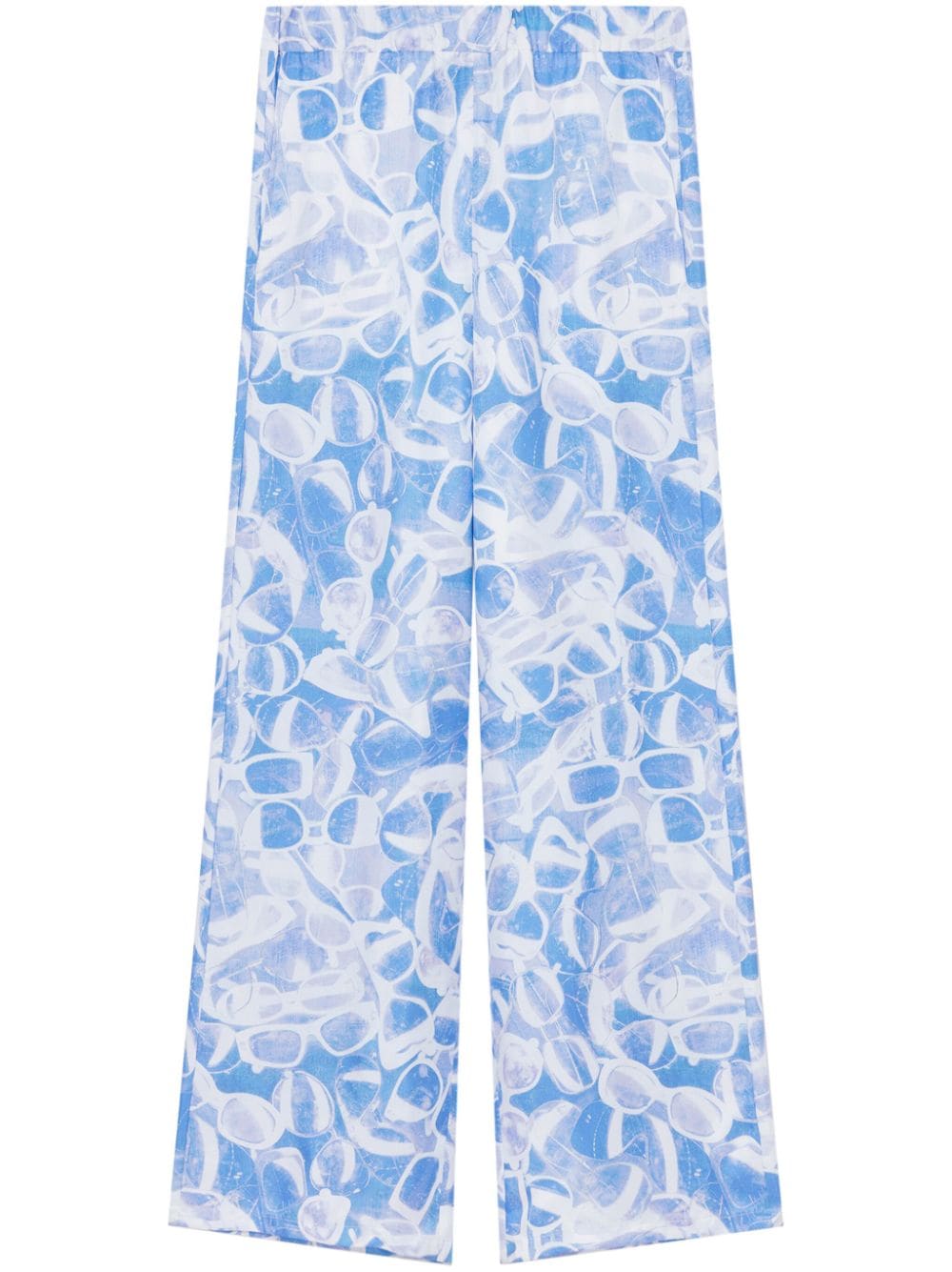 Stella McCartney sunglasses print pajama trousers - Blue von Stella McCartney