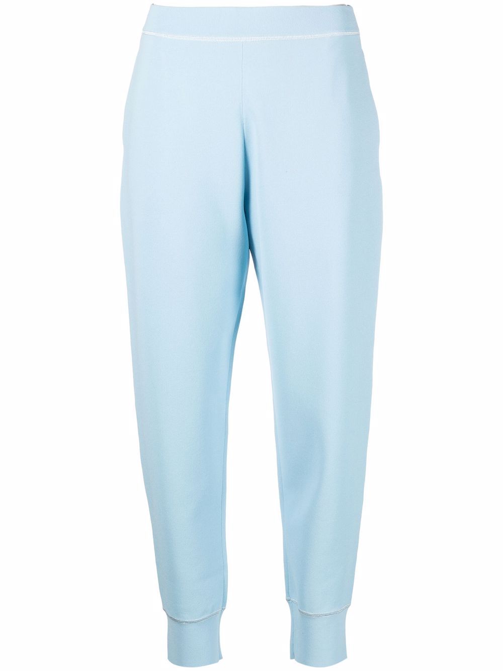 Stella McCartney tapered cropped trousers - Blue von Stella McCartney