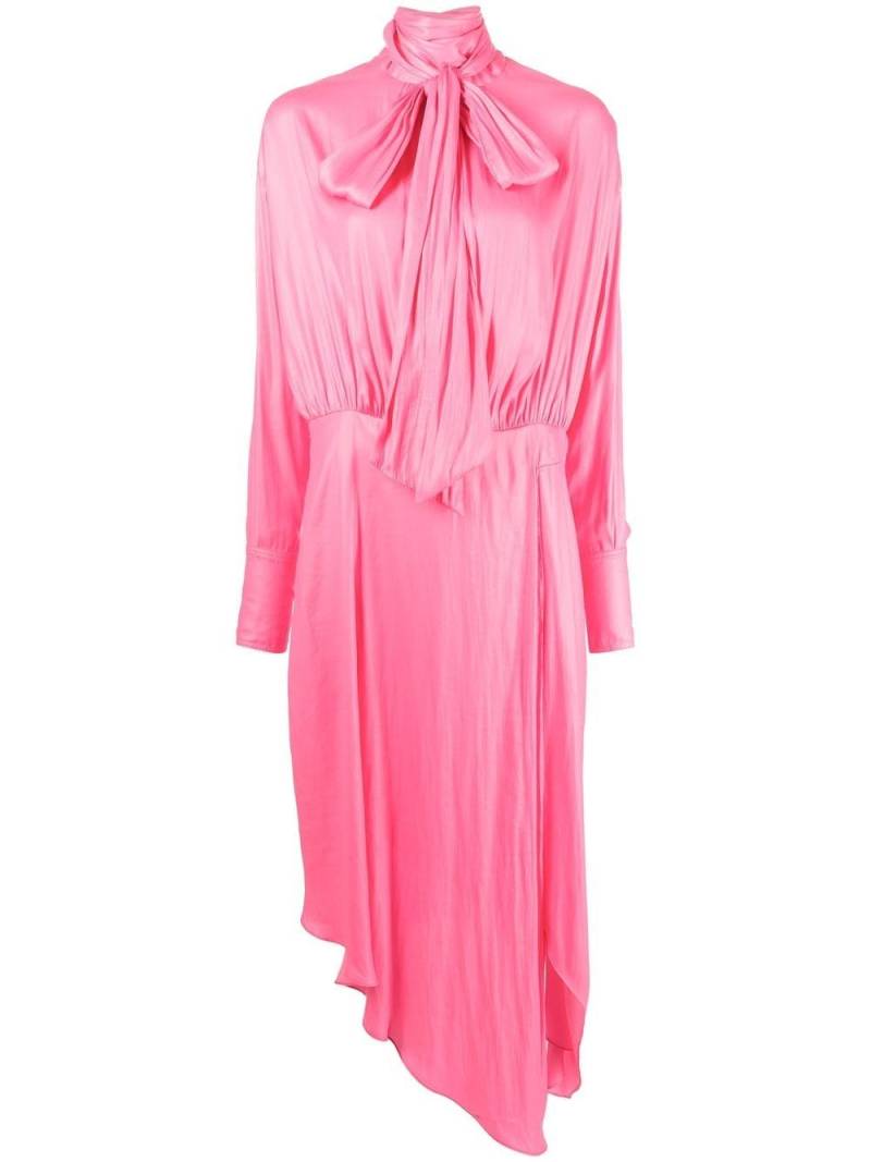 Stella McCartney tie-detail long dress - Pink von Stella McCartney