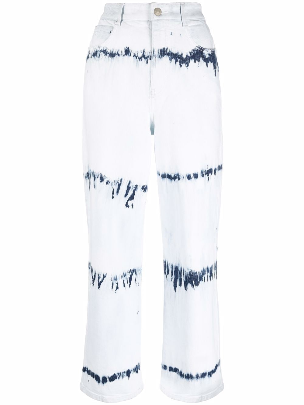 Stella McCartney tie-dye cropped jeans - Blue von Stella McCartney