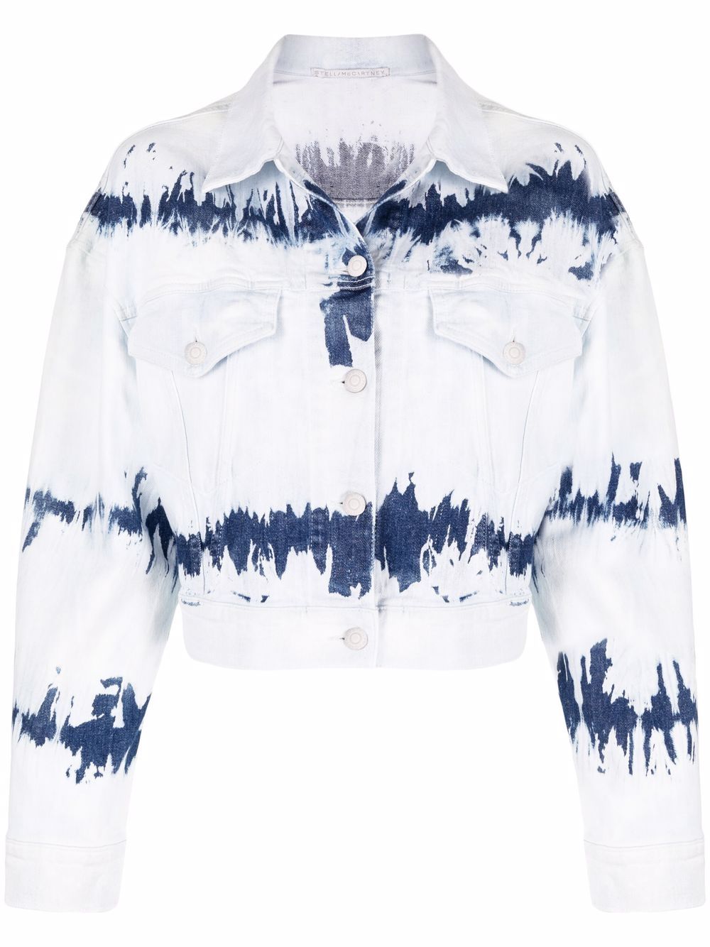 Stella McCartney tie-dye denim jacket - Blue von Stella McCartney