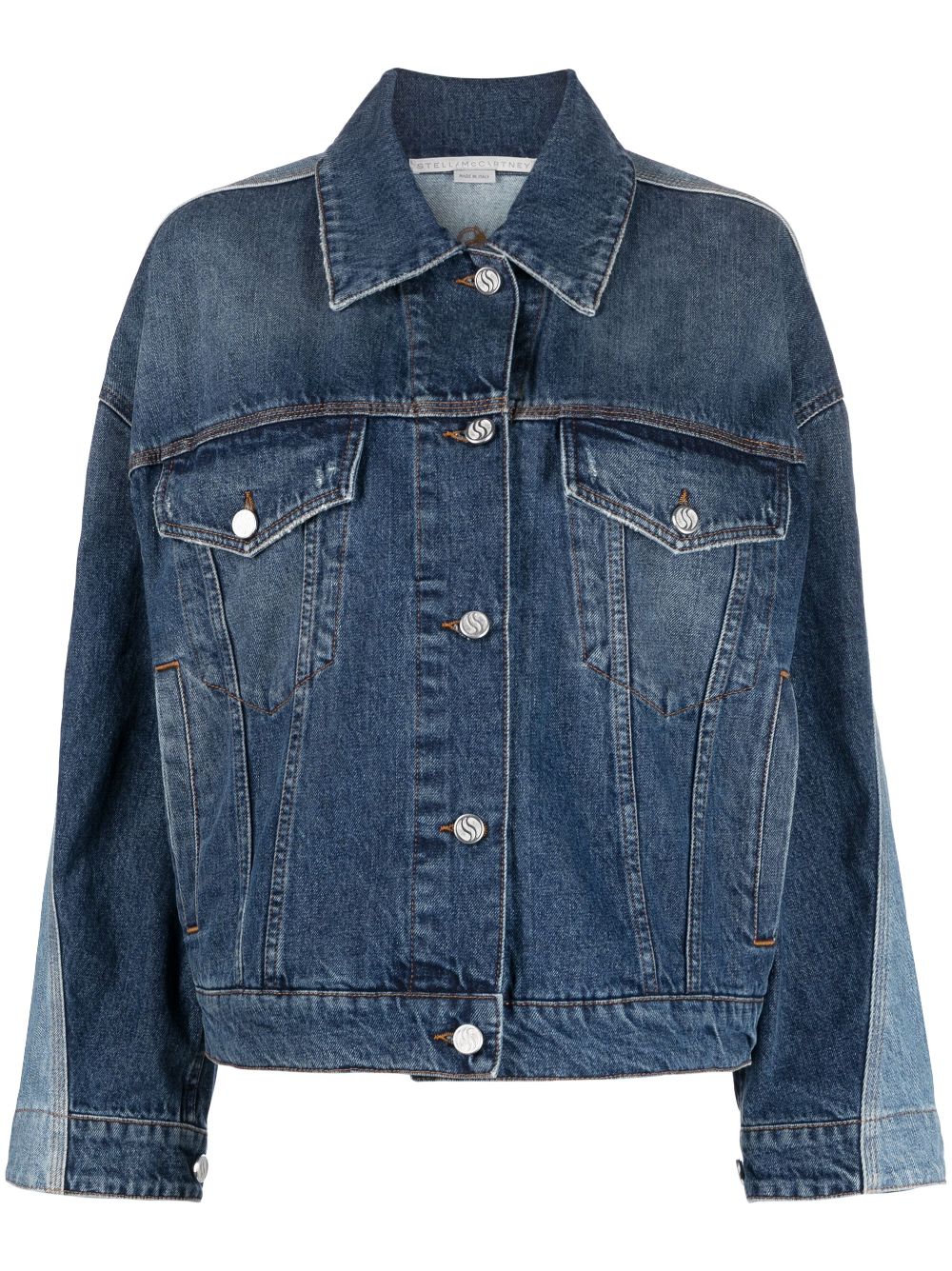 Stella McCartney patchwork denim jacket - Blue von Stella McCartney