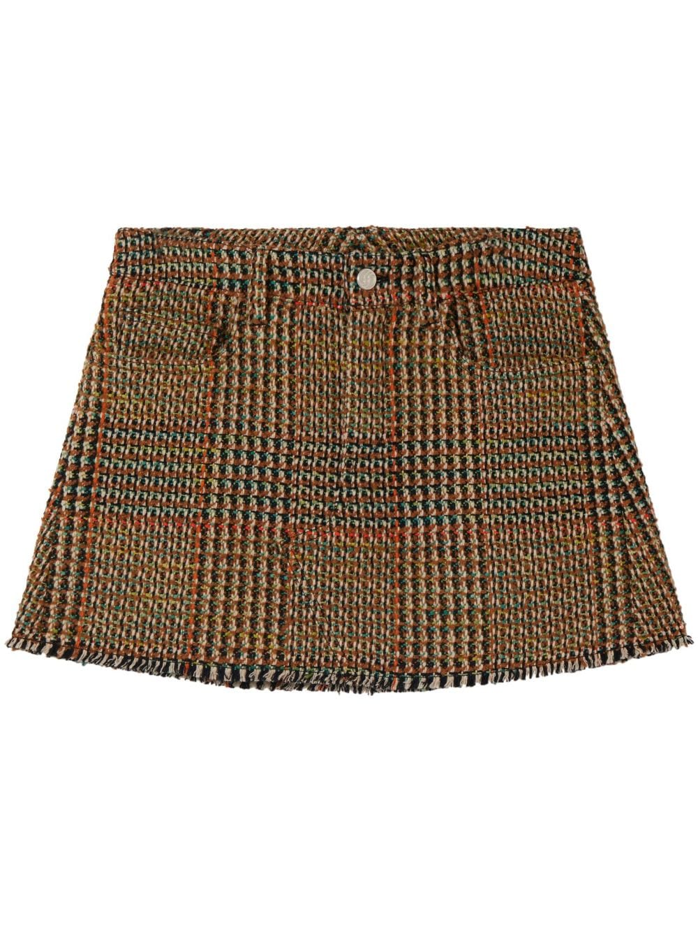 Stella McCartney wool tweed mini skirt - Brown von Stella McCartney