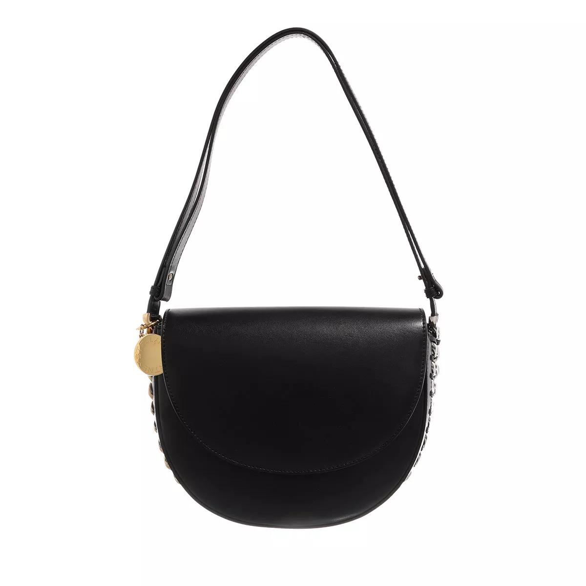 Stella McCartney Umhängetasche - Medium Flap Shoulder Bag - Gr. unisize - in Schwarz - für Damen von Stella Mccartney