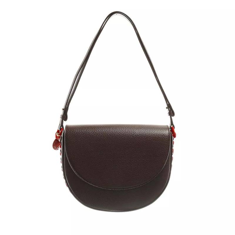 Stella McCartney Umhängetasche - Medium Flap Shoulder Bag - Gr. unisize - in Braun - für Damen von Stella Mccartney