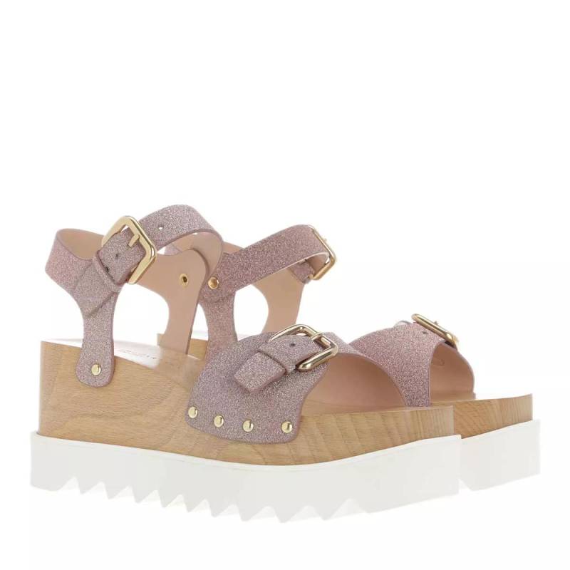 Stella McCartney Sandalen - Elyse Glitter Sandals - Gr. 37 (EU) - in Rosa - für Damen von Stella Mccartney