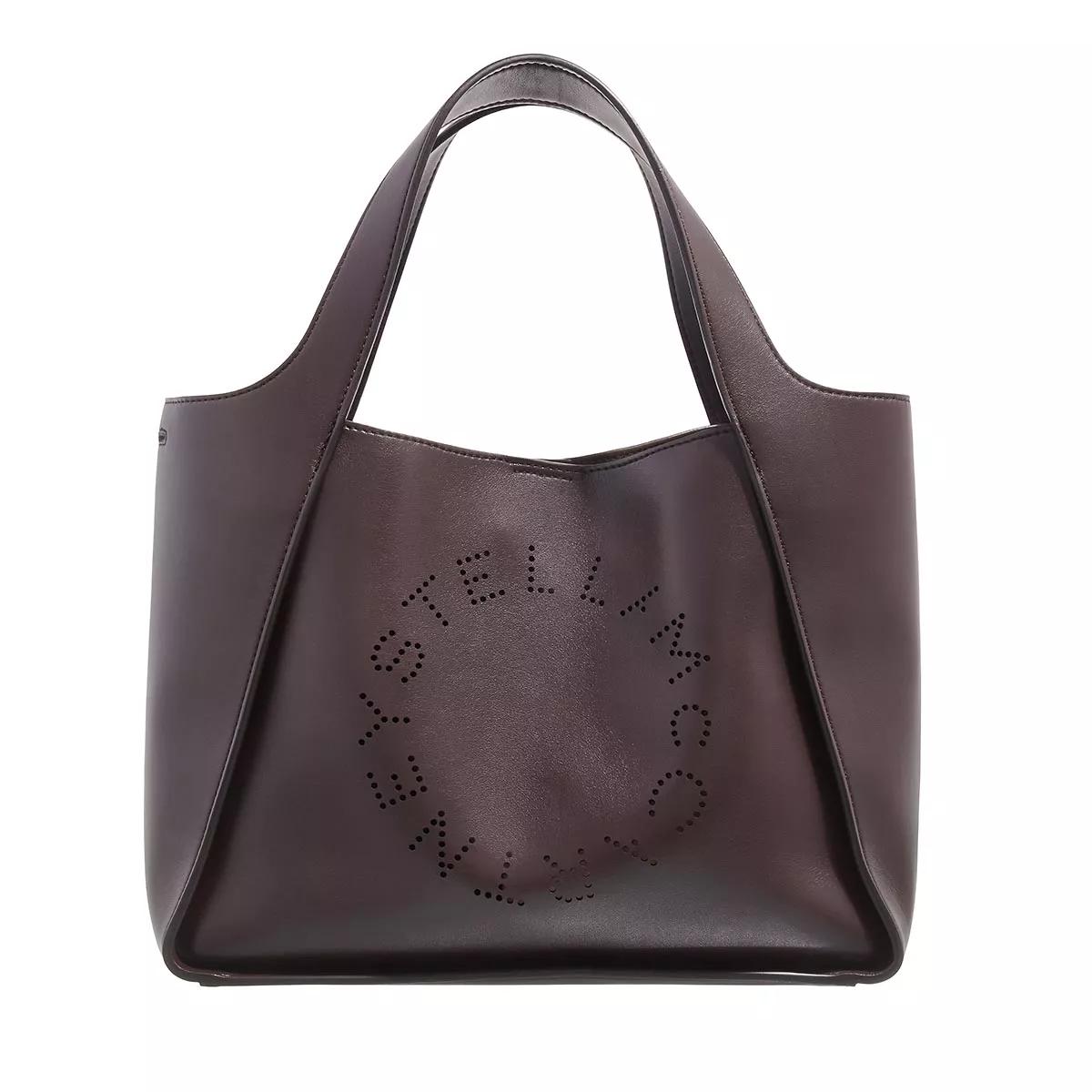 Stella McCartney Henkeltasche - Logo Crossbody Bag Eco Soft - Gr. unisize - in Braun - für Damen von Stella Mccartney