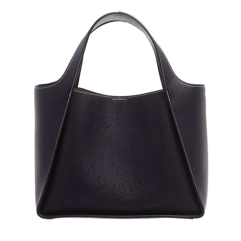 Stella McCartney Henkeltasche - Logo Embossed Tote Bag - Gr. unisize - in Schwarz - für Damen von Stella Mccartney