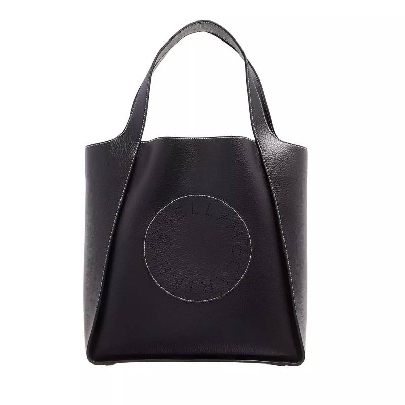 Stella McCartney Henkeltasche - Tote Embossed Grainy Mat - Gr. unisize - in Schwarz - für Damen von Stella Mccartney