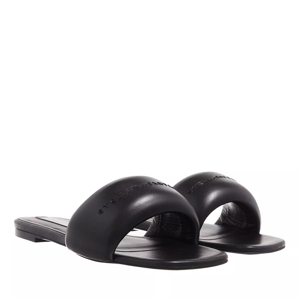 Stella McCartney Sandalen - Sandals Slides with Logo - Gr. 38 (EU) - in Schwarz - für Damen von Stella Mccartney