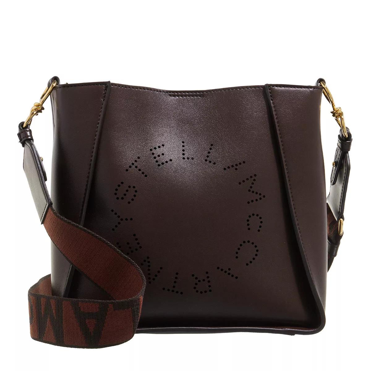 Stella McCartney Umhängetasche - Logo Shoulder Bag - Gr. unisize - in Braun - für Damen von Stella Mccartney