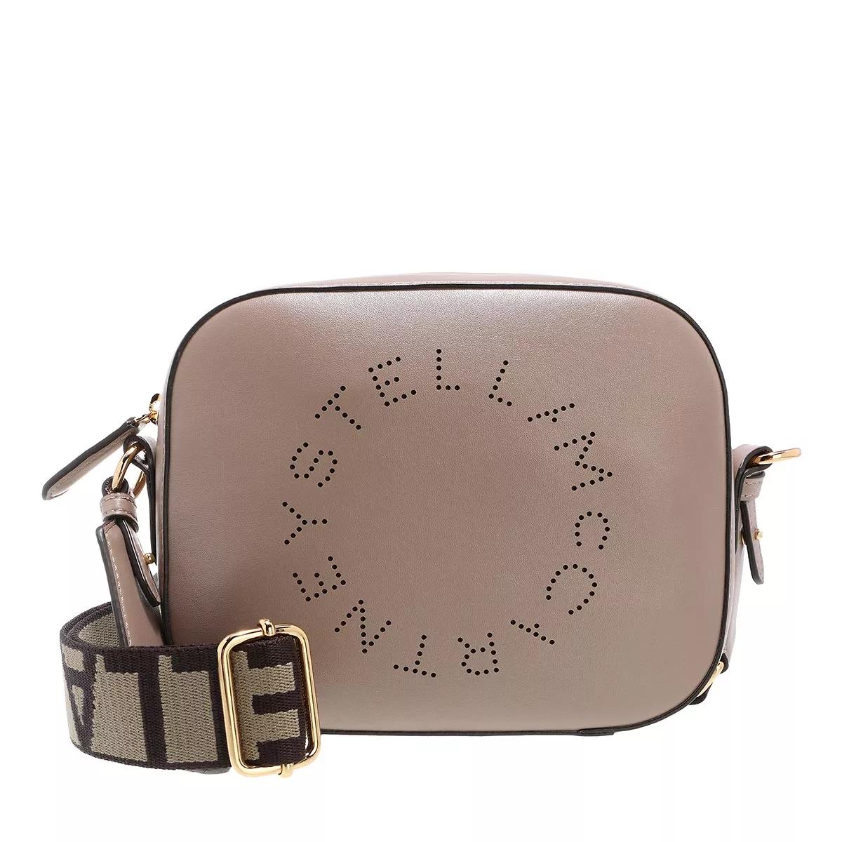 Stella McCartney Umhängetasche - Small Logo Crossbody Bag - Gr. unisize - in Beige - für Damen von Stella Mccartney