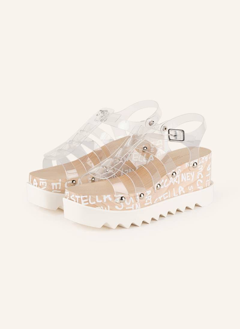 Stella Mccartney Plateau-Sandalen Ed Curtis weiss von Stella Mccartney