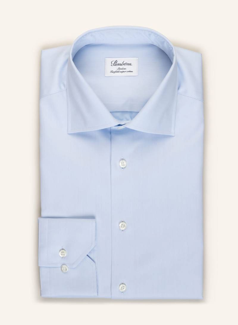 Stenströms Hemd Slim Line Fit blau von Stenströms