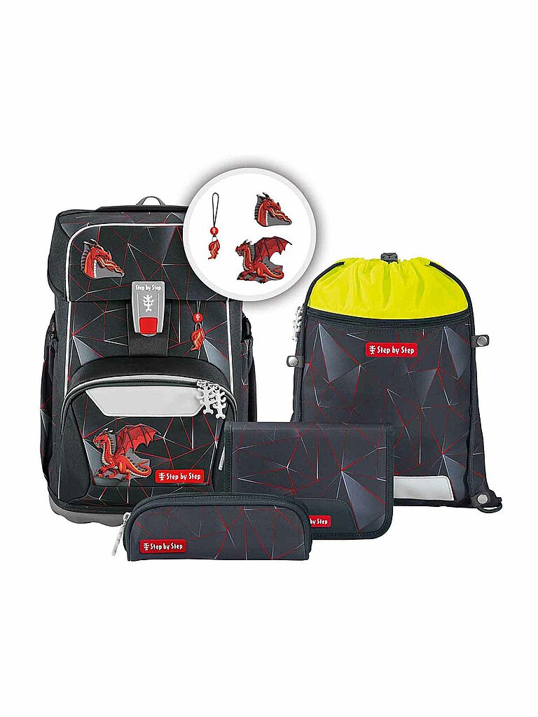 STEP BY STEP Schultaschen Set 5tlg GIANT Dragon Drako von Step by Step