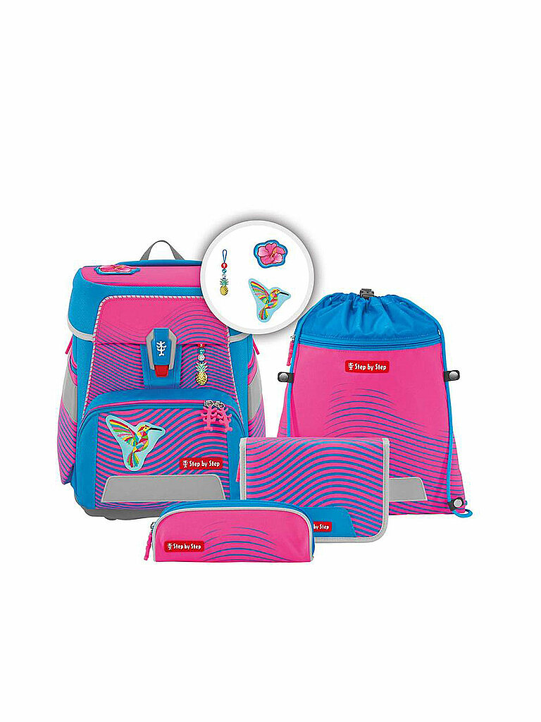 STEP BY STEP Schultaschen Set 5tlg SPACE Neon Kolibri Kaja von Step by Step