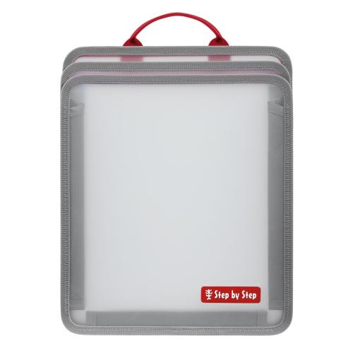 Step by Step Faltbare Heftbox, Transparent von Step by Step