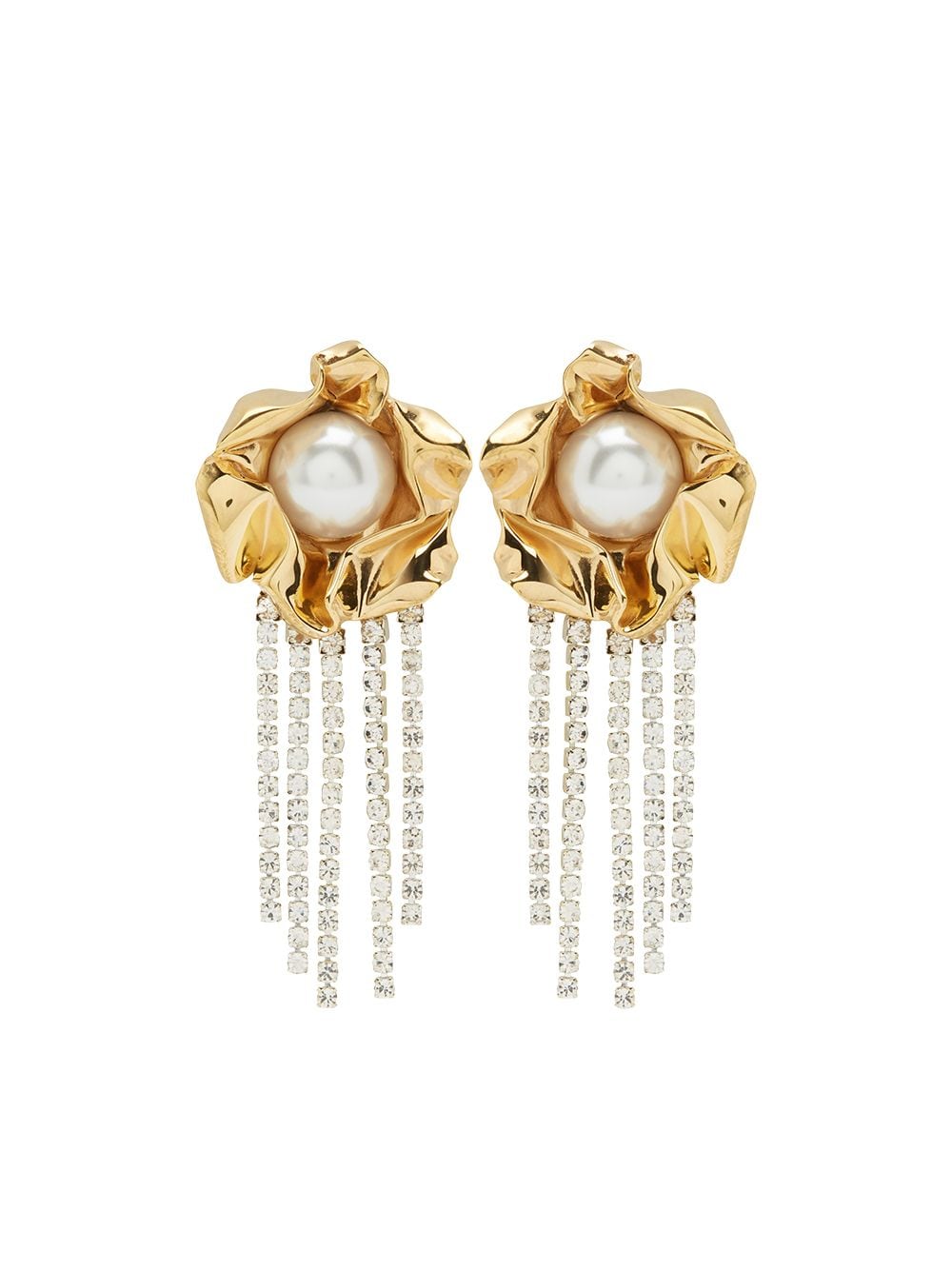 Sterling King Titania pearl drop earrings - Gold von Sterling King