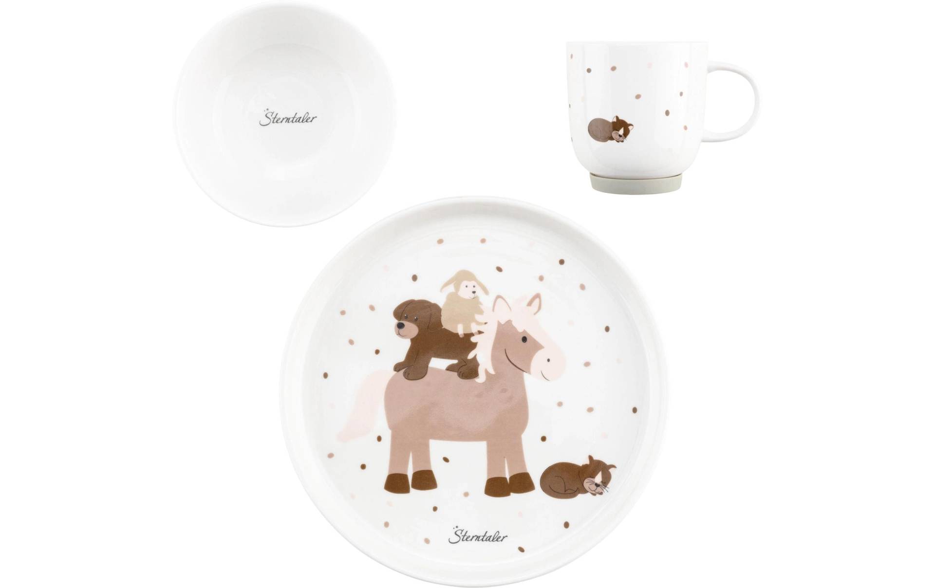 Sterntaler® Kindergeschirr-Set »Porzellan Bauernhof« von Sterntaler®