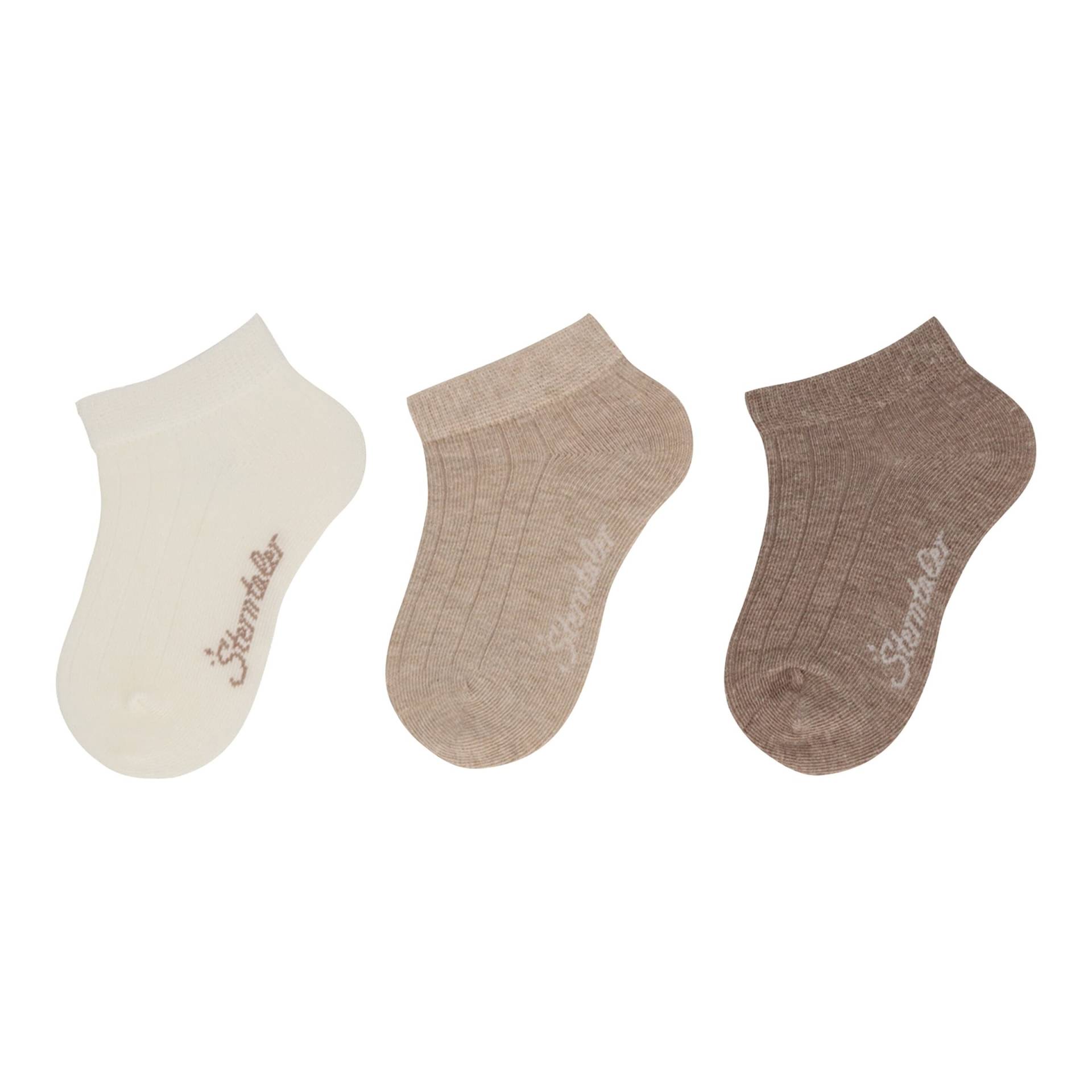 3er-Pack Sneakersocken Rippqualität von Sterntaler