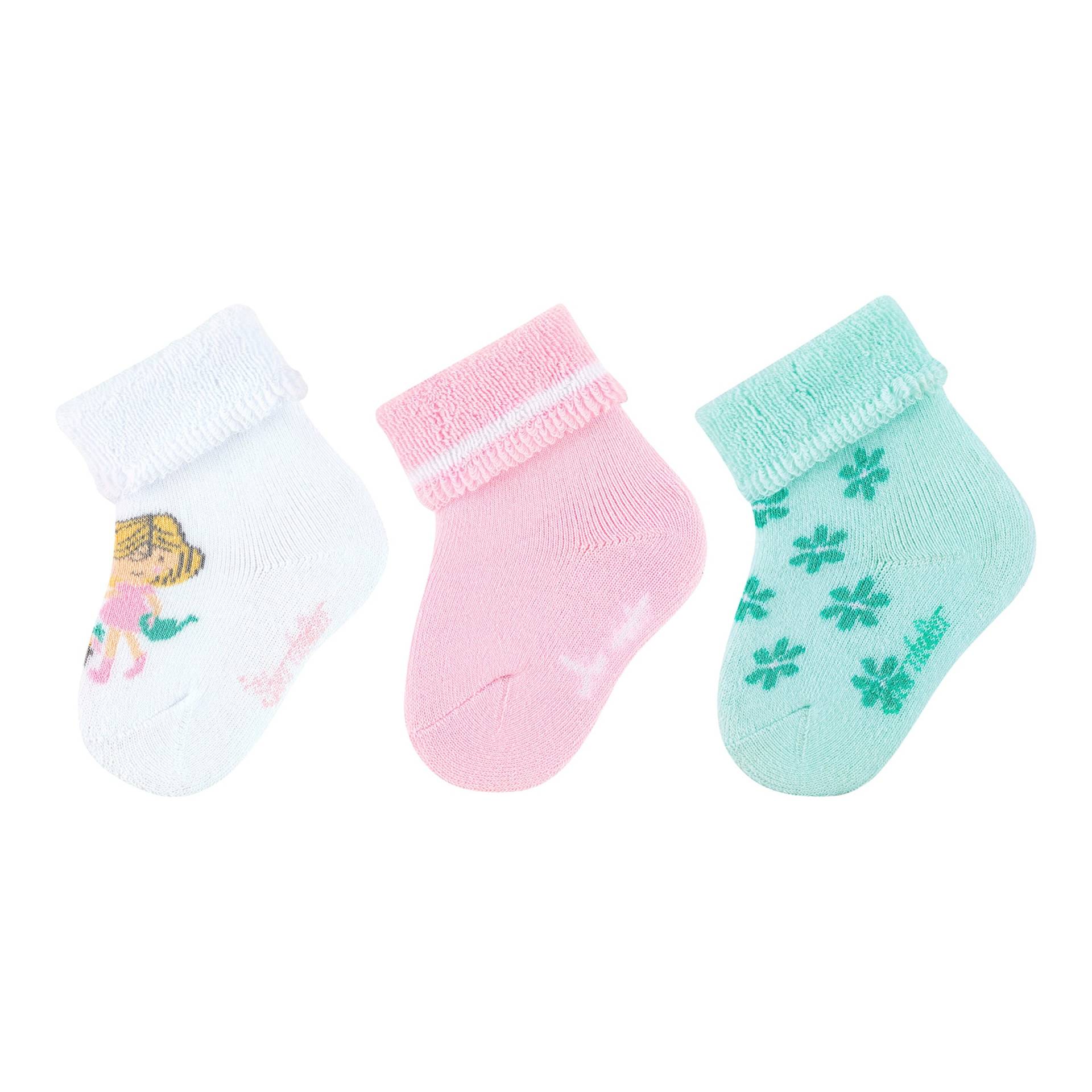 3er-Pack Socken Mädchen Blumen von Sterntaler