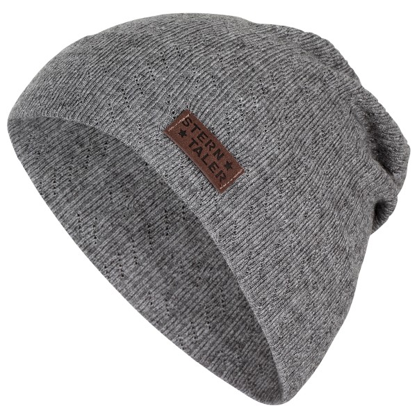 Sterntaler - Kid's Beanie Struktur - Mütze Gr 45 cm;47 cm;49 cm;57 cm grau;rosa von Sterntaler