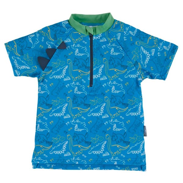 Sterntaler - Kid's Kurzarm-Schwimmshirt Dino - Lycra Gr 86/92 blau von Sterntaler