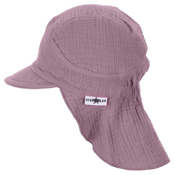 Sterntaler - Kid's Schirmmütze Nackenschutz Uni - Cap Gr 55 cm rosa von Sterntaler
