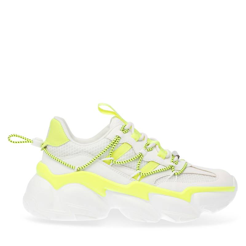 Sneakers Steve Madden Spectator Sneaker SM11002961-04005-11H Wht/Neon Yel von Steve Madden