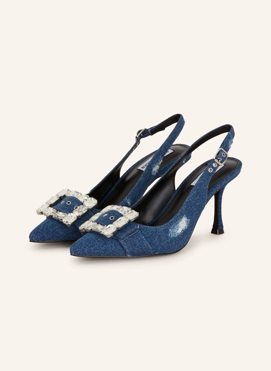 Steve Madden Slingpumps Closeup Mit Schmucksteinen blau von Steve Madden