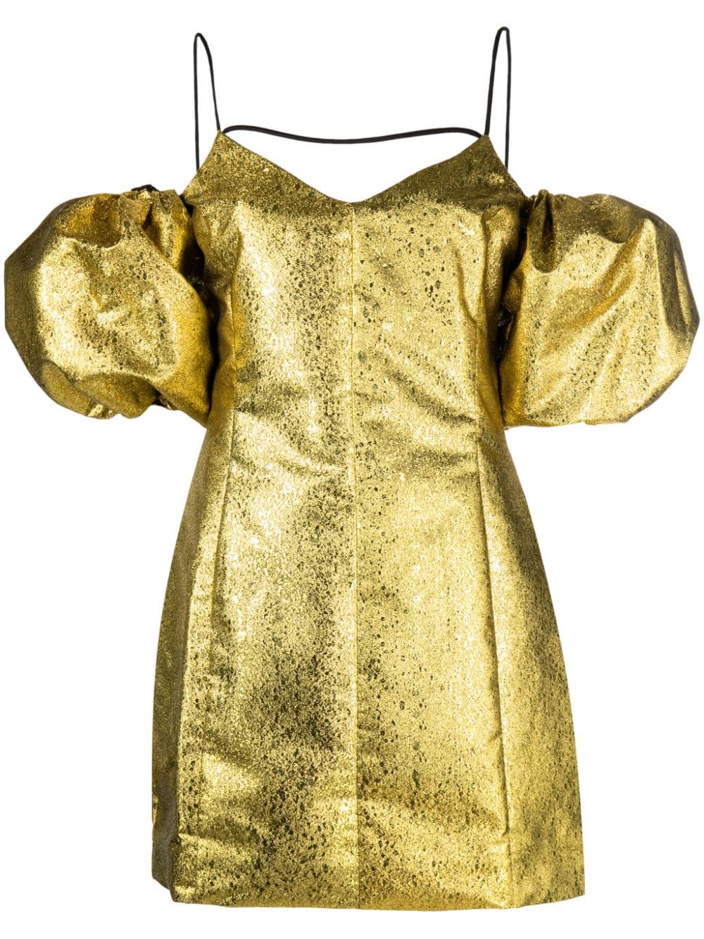 Stine Goya Brera puff-sleeves minidress - Gold von Stine Goya