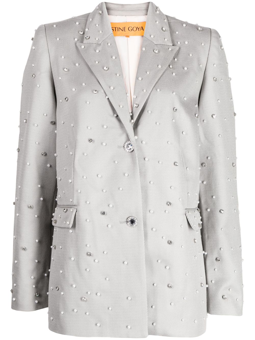 Stine Goya Maia crystal-embellished blazer - Grey von Stine Goya