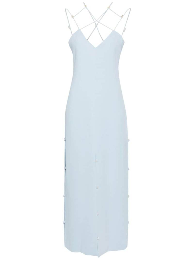 Stine Goya Sgchristabel crepe maxi dress - Blue von Stine Goya