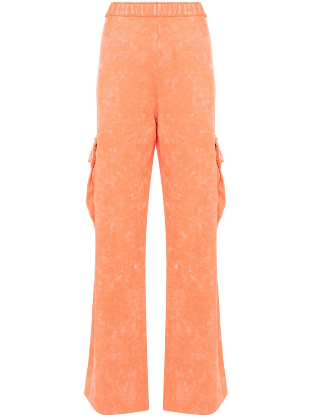 Stine Goya bleached-effect jersey trousers - Orange von Stine Goya