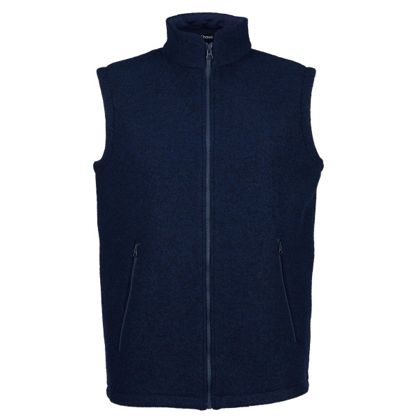 Stoic - BoiledWool MunkebySt. Vest - Merinogilet Gr S blau von Stoic