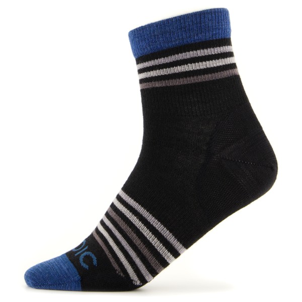 Stoic - Kid's Merino Everyday Quarter Socks Striped - Multifunktionssocken Gr 27-30 schwarz von Stoic