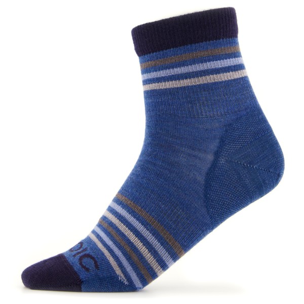 Stoic - Kid's Merino Everyday Quarter Socks Striped - Multifunktionssocken Gr 35-38 blau von Stoic