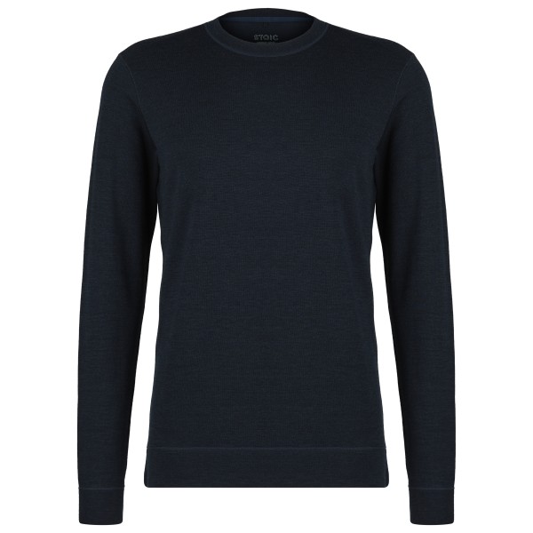 Stoic - Merino260 MMXX.Göteborg Crew - Merinopullover Gr M schwarz von Stoic