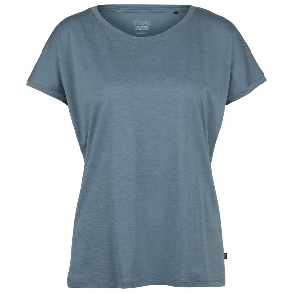 Stoic - Women's Merino155 LaholmSt. Loose Shirt - Merinoshirt Gr S grau von Stoic