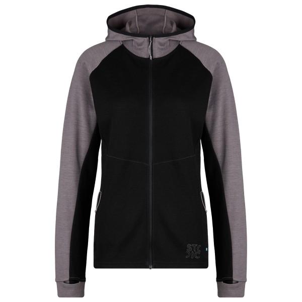 Stoic - Women's Merino260 StadjanSt.  Hoody - Merinohoodie Gr 40 schwarz von Stoic