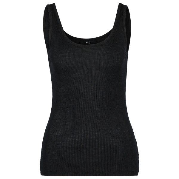 Stoic - Women's MerinoRib RonnebySt. Tank - Merinoshirt Gr L schwarz von Stoic