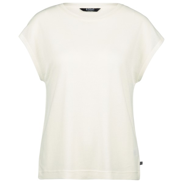 Stoic - Women's WoolHemp VarbergSt. Pique Top - Top Gr L weiß von Stoic