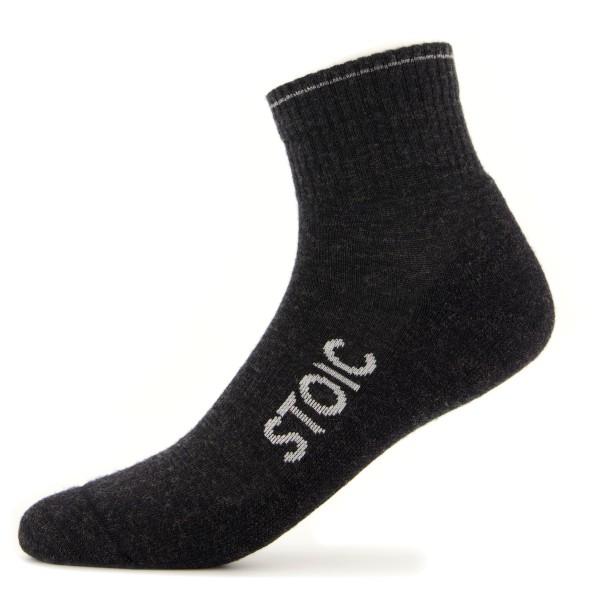 Stoic - Wool Silk Hiking Quarter Socks - Merinosocken Gr 39-41 schwarz von Stoic