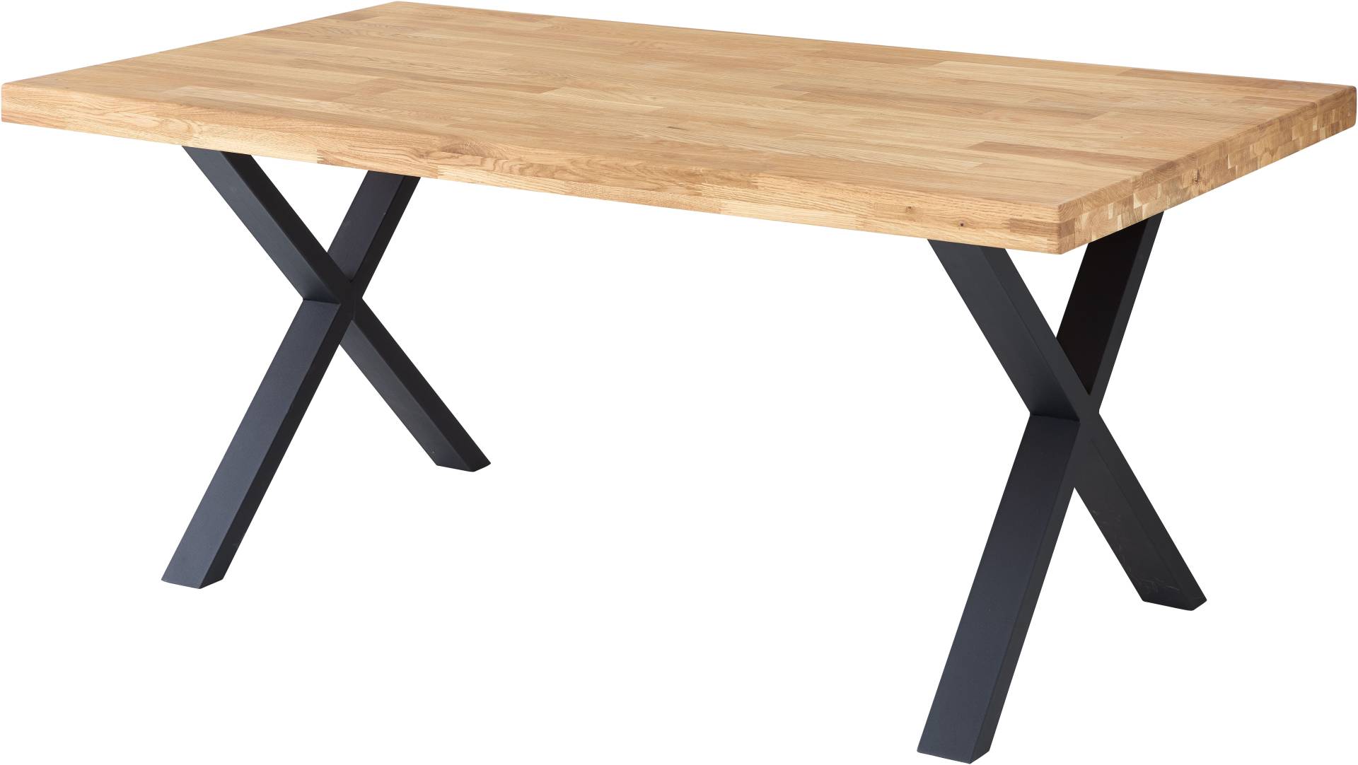 Stolkom Esstisch »Chris Esszimmertisch Eiche Massivholz, BxHxT 110x47x70 cm«, Gerade Kante, Industrial Style Eiche Massivholz Stolkom Esstisch »Chris Esszimmertisch Eiche Massivholz, BxHxT 110x47x70 cm«, Gerade Kante, Industrial Style Eiche Massivholz von Stolkom