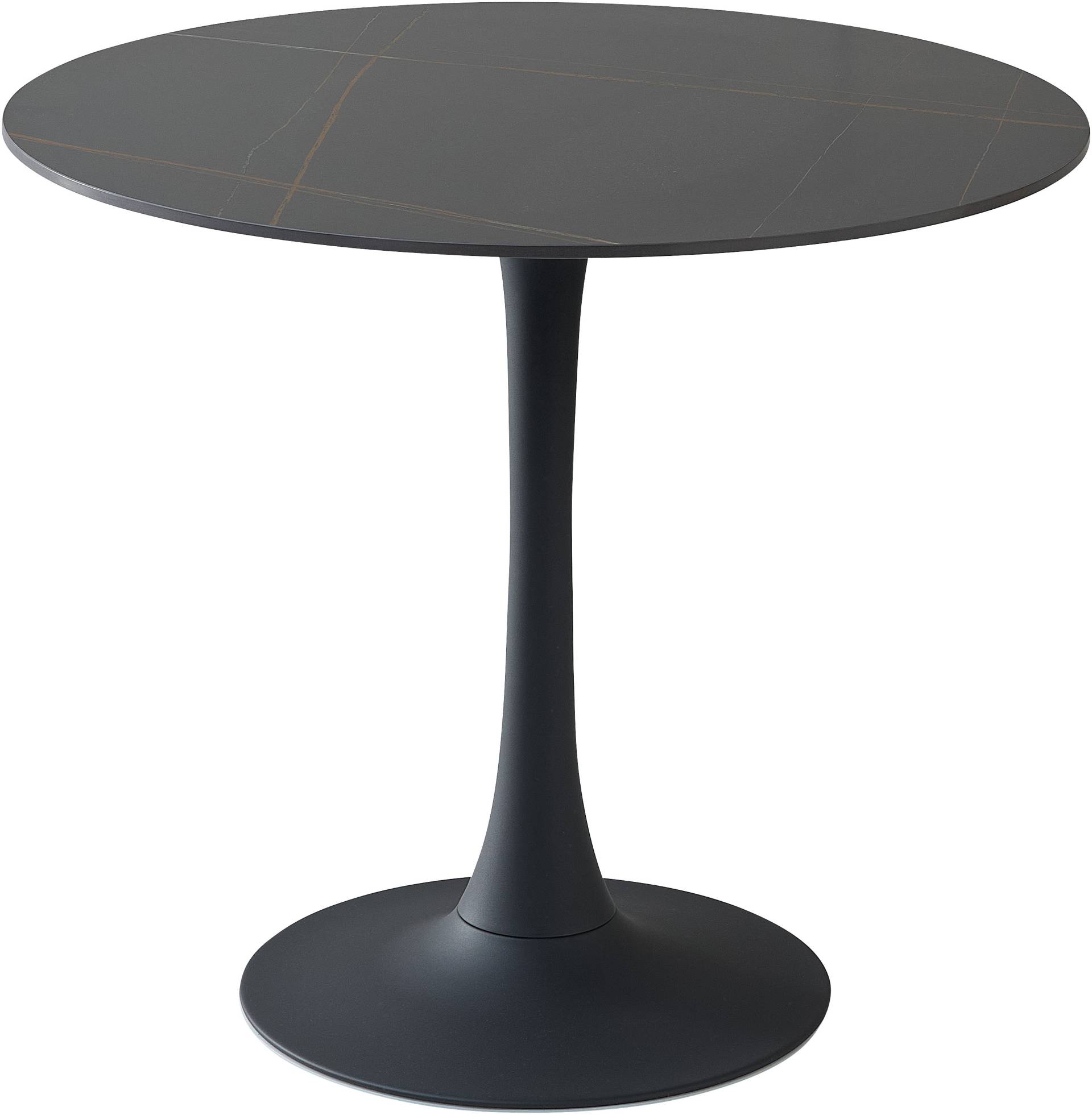 Stolkom Esstisch »Josh Esszimmertisch rund Keramik, marmoriert, BxH 90x75 cm«, Keramikoberfläche marmoriert, Wahlweise in weiss, grau oder schwarz Stolkom Esstisch »Josh Esszimmertisch rund Keramik, marmoriert, BxH 90x75 cm«, Keramikoberfläche marmoriert, Wahlweise in weiss, grau oder schwarz von Stolkom