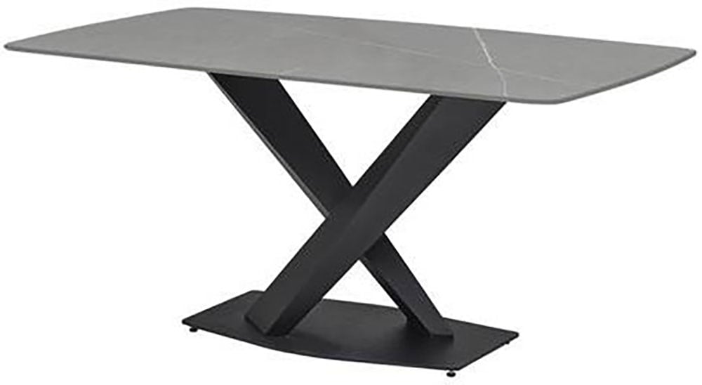 Stolkom Esstisch »Ventura Esszimmertisch Keramik, Esstisch Keramik BxHxT 180x75x90 cm«, Keramikoberfläche abgerundete Ecken, Metallgestell schwarz matt Stolkom Esstisch »Ventura Esszimmertisch Keramik, Esstisch Keramik BxHxT 180x75x90 cm«, Keramikoberfläche abgerundete Ecken, Metallgestell schwarz matt von Stolkom