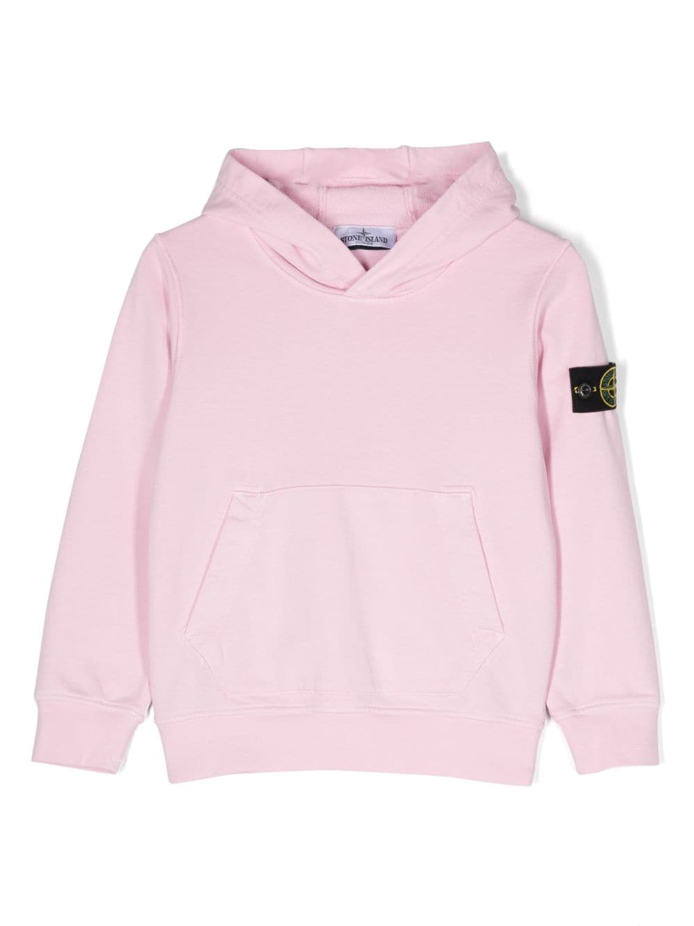 Stone Island Junior Compass-badge cotton hoodie - Pink von Stone Island Junior