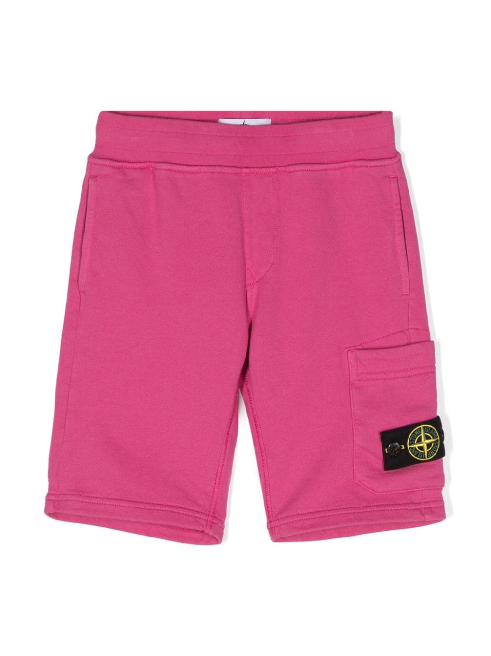 Stone Island Junior Compass-badge cotton shorts - Pink von Stone Island Junior