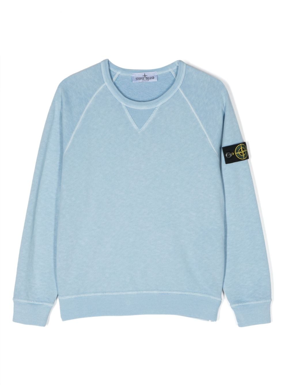 Stone Island Junior Compass-badge cotton sweatshirt - Blue von Stone Island Junior